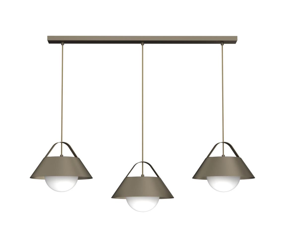 Luster na lanku FUNDA 3xE27/15W/230V bronzový 4213A