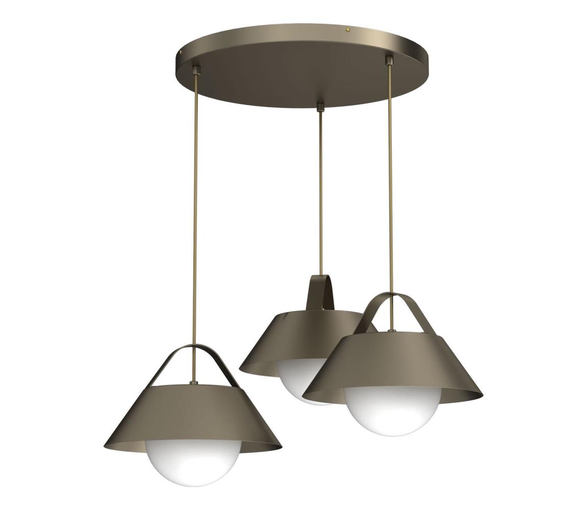 Luster na lanku FUNDA 3xE27/15W/230V bronzový 4214A