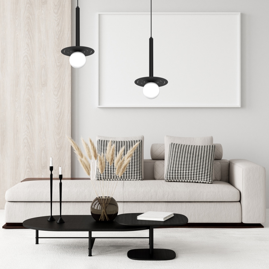 Luster na lanku FUTURA 1xG9/7W/230V čierna
