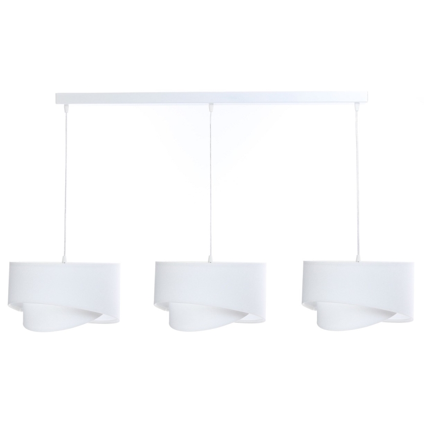 Luster na lanku GALAXY 3xE27/60W/230V biela