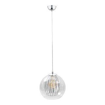 Luster na lanku GLAMI 1xE27/60W/230V lesklý chróm