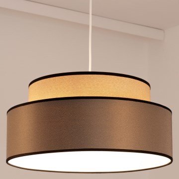 Luster na lanku GRACE 1xE27/60W/230V béžová/hnedá