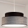Luster na lanku GRACE 1xE27/60W/230V čierna/šedá