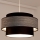 Luster na lanku GRACE 1xE27/60W/230V čierna/šedá