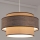 Luster na lanku GRACE 1xE27/60W/230V pr. 40 cm béžová/hnedá