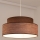 Luster na lanku GRACE 1xE27/60W/230V pr. 40 cm hnedá/béžová