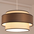 Luster na lanku GRACE 1xE27/60W/230V pr. 40 cm krémová/hnedá