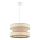 Luster na lanku HALO 1xE27/60W/230V béžový/krémový