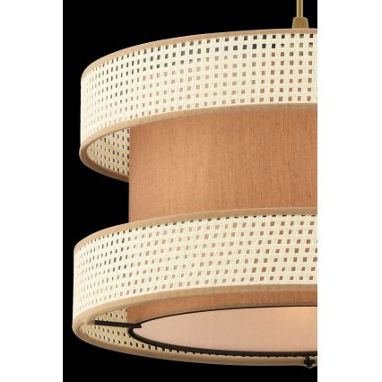 Luster na lanku HALO 1xE27/60W/230V hnedá/krémová