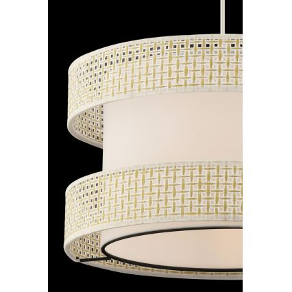 Luster na lanku HALO 1xE27/60W/230V krémový