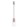Luster na lanku HALO 1xG9/8W/230V pr. 12 cm béžová