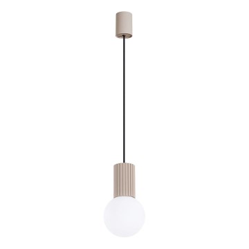 Luster na lanku HALO 1xG9/8W/230V pr. 12 cm béžová
