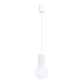 Luster na lanku HALO 1xG9/8W/230V pr. 12 cm biela