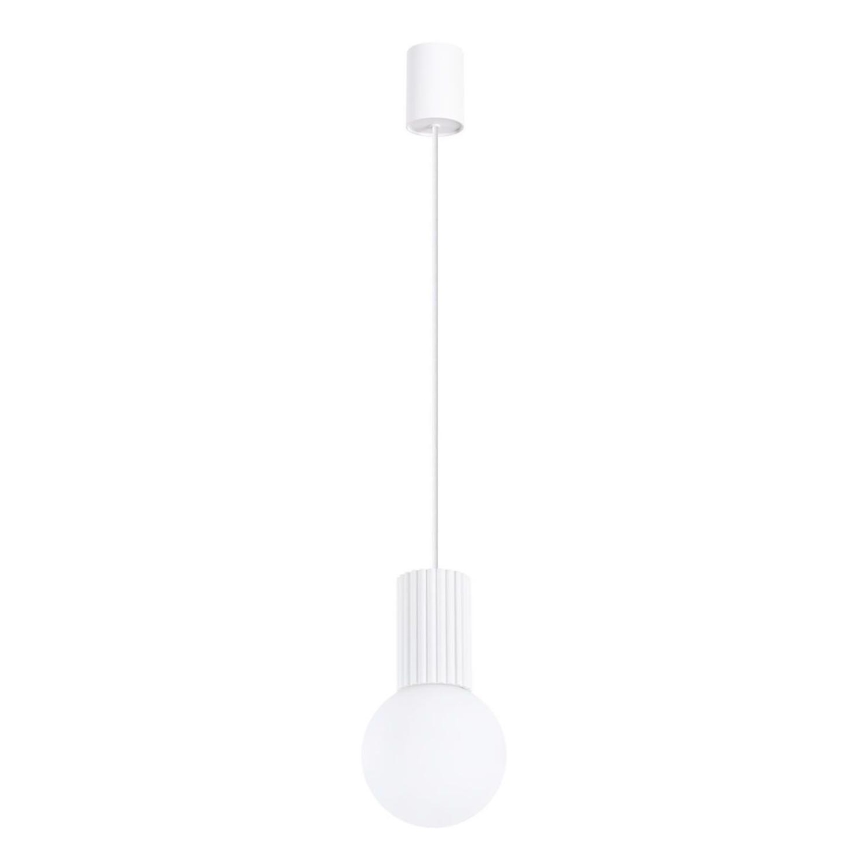 Luster na lanku HALO 1xG9/8W/230V pr. 12 cm biela