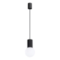 Luster na lanku HALO 1xG9/8W/230V pr. 12 cm čierna