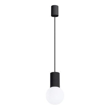 Luster na lanku HALO 1xG9/8W/230V pr. 12 cm čierna