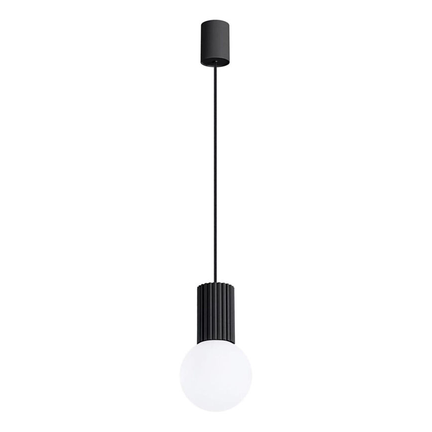 Luster na lanku HALO 1xG9/8W/230V pr. 12 cm čierna