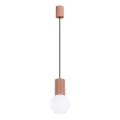 Luster na lanku HALO 1xG9/8W/230V pr. 12 cm hnedá