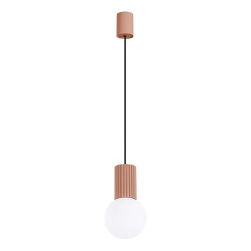 Luster na lanku HALO 1xG9/8W/230V pr. 12 cm hnedá