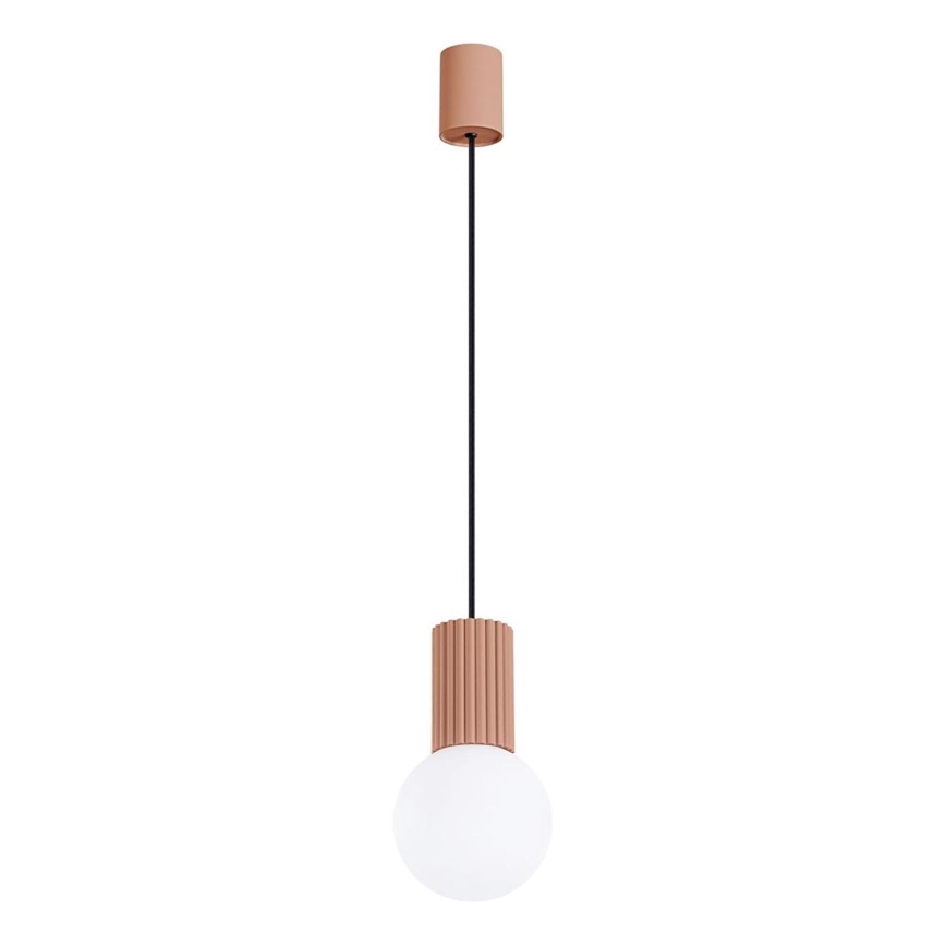 Luster na lanku HALO 1xG9/8W/230V pr. 12 cm hnedá