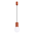 Luster na lanku HALO 1xG9/8W/230V pr. 12 cm oranžová