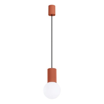 Luster na lanku HALO 1xG9/8W/230V pr. 12 cm oranžová