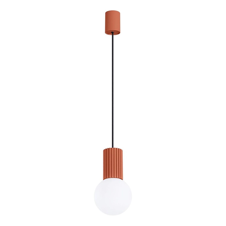 Luster na lanku HALO 1xG9/8W/230V pr. 12 cm oranžová