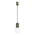 Luster na lanku HALO 1xG9/8W/230V pr. 12 cm zelená