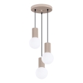 Luster na lanku HALO 3xG9/8W/230V pr. 25 cm béžová