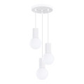 Luster na lanku HALO 3xG9/8W/230V pr. 25 cm biela