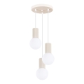 Luster na lanku HALO 3xG9/8W/230V pr. 25 cm krémová