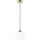 Luster na lanku HARMA 1xE27/15W/230V pr. 20 cm biela/zlatá