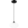 Luster na lanku HARMA 1xE27/15W/230V pr. 25 cm biela/čierna