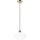 Luster na lanku HARMA 1xE27/15W/230V pr. 25 cm biela/zlatá