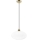Luster na lanku HARMA 1xE27/15W/230V pr. 30 cm biela/zlatá