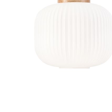 Luster na lanku HARMONY 1xE27/15W/230V pr. 20 cm biela/dub