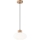 Luster na lanku HARMONY 1xE27/15W/230V pr. 25 cm biela/dub