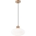 Luster na lanku HARMONY 1xE27/15W/230V pr. 30 cm biela/dub