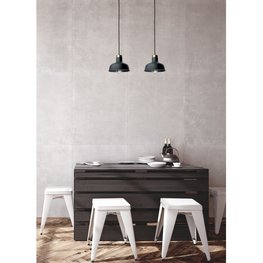 Luster na lanku HEBE 2xE27/60W/230V čierna