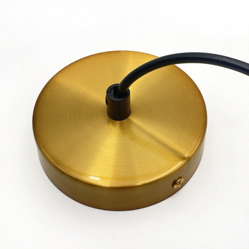 Luster na lanku HECTOR 1xE27/15W/230V biela/mosadz pr. 25 cm