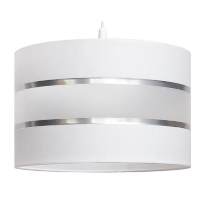 Luster na lanku HELEN 1xE27/15W/230V pr. 35 cm biela