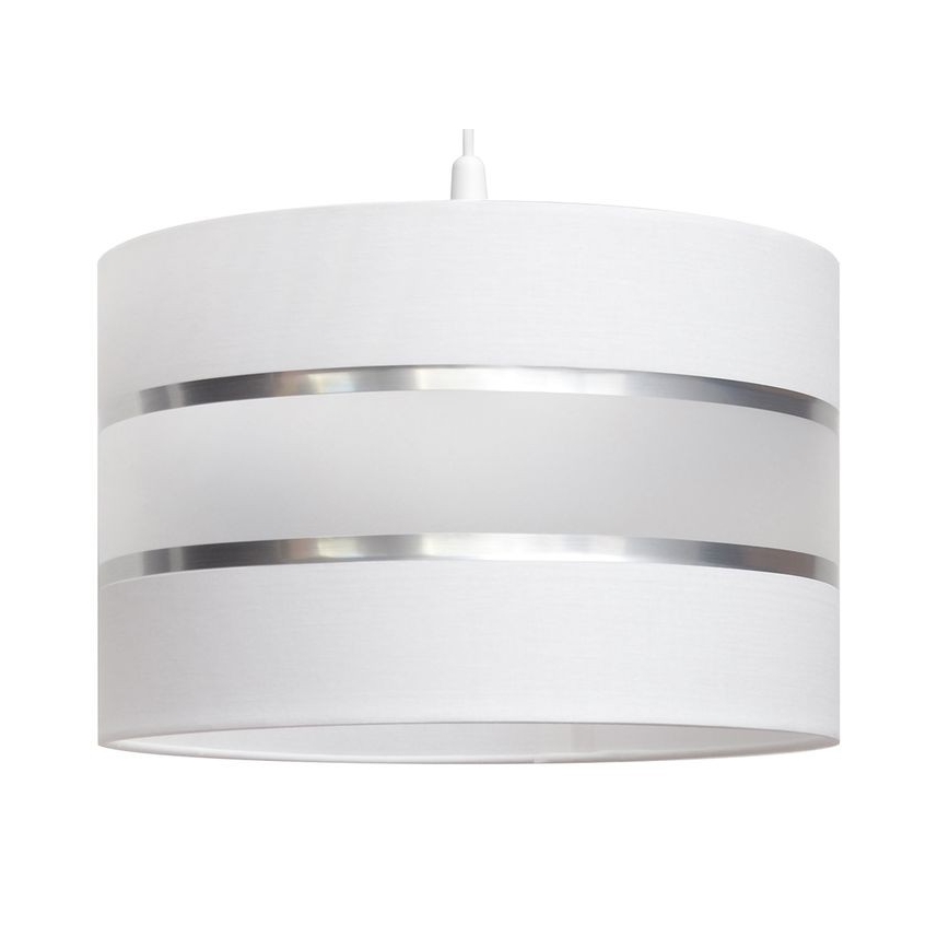 Luster na lanku HELEN 1xE27/15W/230V pr. 35 cm biela