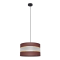 Luster na lanku HELEN 1xE27/15W/230V pr. 35 cm hnedá/čierna/zlatá