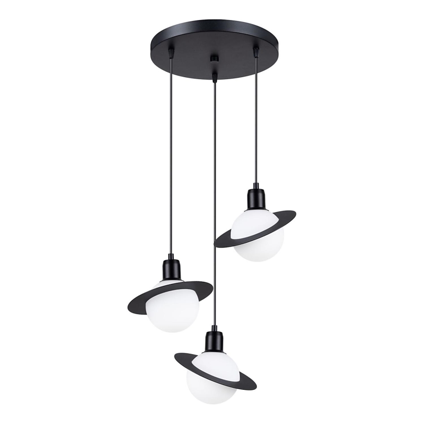 Luster na lanku HYPERION 3xG9/8W/230V čierna