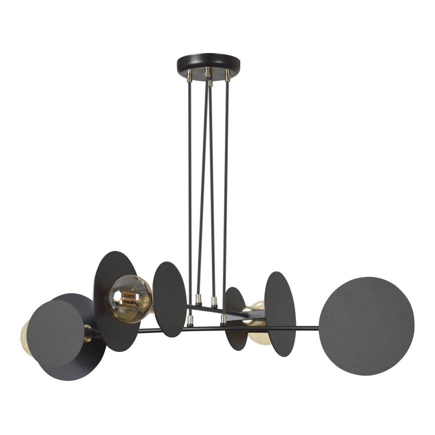 Luster na lanku IDEA 4xE27/15W/230V čierna