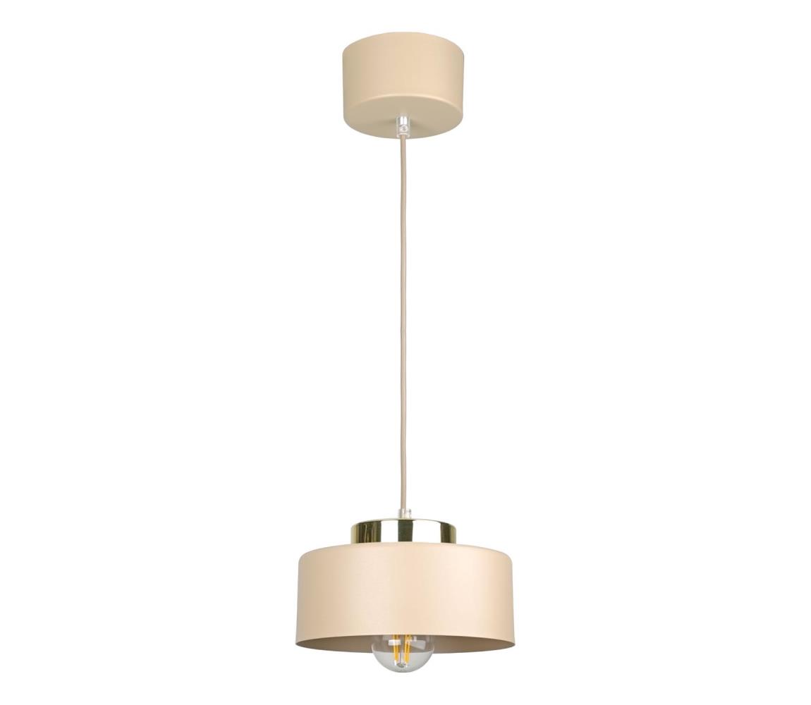 Keter Lighting Luster na lanku IGNIA 1xE27/60W/230V béžový/zlatý 3391
