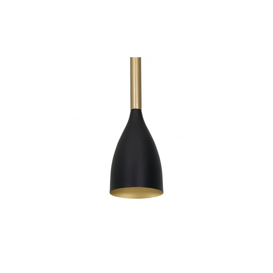 Luster na lanku ISTAPPAR 1xE27/60W/230V čierna/zlatá