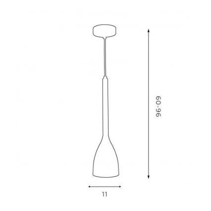 Luster na lanku ISTAPPAR 1xE27/60W/230V čierna/zlatá