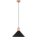 Luster na lanku JAGA 1xE27/15W/230V pr. 30 cm čierna