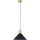 Luster na lanku JAGA 1xE27/15W/230V pr. 30 cm čierna